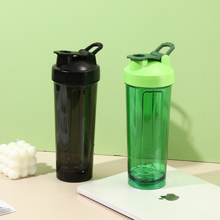 New Portable Sports Kettle Fitness Protein Powder Mixing Shake Cup Large Capacity Water Cup with Spring