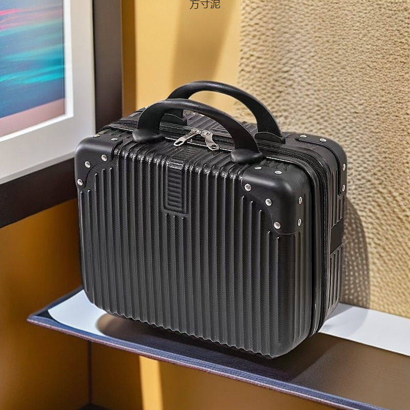 Cosmetic Case Small Suitcase 14inch Suitcase Pure Color Corner Black Pink Souvenir Suitcase Gift Box Empty Box