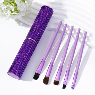New full set of makeup brush creative diamond 5 sets of brush super soft loose paint eye shadow brush beauty tools wholesale