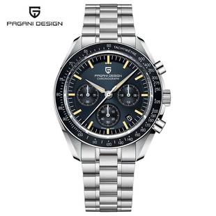 PAGANI bojiani fashion Men's quartz watch multi-function calendar waterproof timing moon landing men's watch 1701