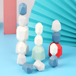 Cross-border Educational Variety Wooden Rainbow DIY Building Blocks Stacking Toys Training Baby Sensory Training