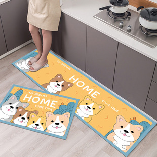 Cross-border Nordic Entrance Door Mat Household Carpet Kitchen Mat Bathroom Dirt-resistant Easy-to-take-care Doorway Non-slip Foot Mat