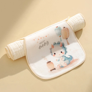 Sweat Absorbing Towel Pure Cotton Class A Kindergarten Boys' and Girls' Pad Back Towel Antiperspirant Cotton Gauze Baby Baby Sweat-isolating Towel