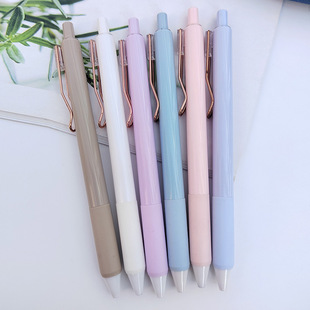 Factory Morandi press gel pen fashion Macaron advertising pen office stationery student brush pen wholesale