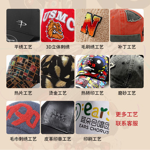 Custom LOGO color matching five-piece hat sun hat Hong Kong style retro stitching cap advertising cap outdoor cap