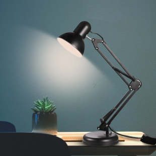 Desk lamp eye protection study eyesight protection bedroom bedside LED American ins long arm folding work reading desk wholesale
