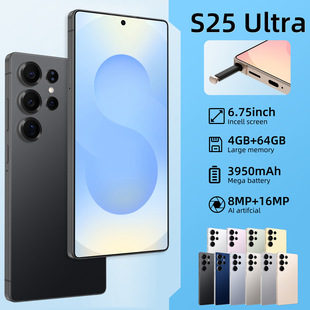 AliExpress трансграничный S25 Ultra 6,6-дюймовый смартфон Android 4G большой памяти всей сети встроенная ручка