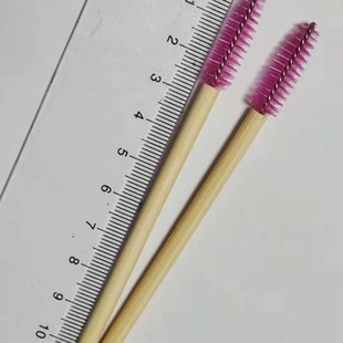 Factory sales printing disposable bamboo eyelash brush, makeup brush, brush, makeup beauty tools