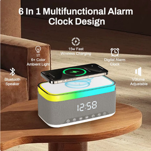 Новый 911 Smart Bluetooth динамик креативный настольный ночной свет стерео беспроводное зарядное устройство прикроватный свет