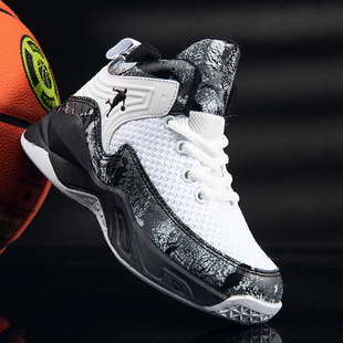 Leather Children's Basketball Shoes Middle School Middle School sneaker Teenagers Boys' Sneakers Children's Running Shoes