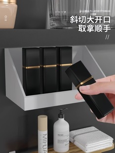 Mirror Cabinet Storage Box Bathroom Cabinet Built-In Shelf Bathroom Wash Basin Slanted Wall Hanging Cosmetics Lipstick