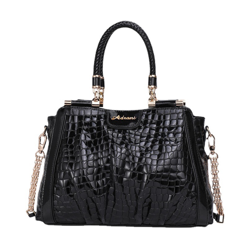 Qiandian Genuine Leather Women's Handbag 2026 New Style Elegant Mother Handbag Large Capacity Fashionable Women's Shoulder Bag Leopard Print