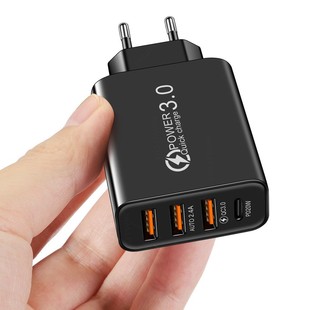 2A 3USB + PD Type-c mobile phone charger multi-interface travel charging head cross-border wholesale