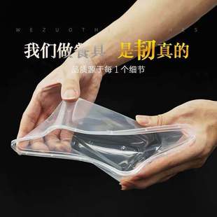 Rectangular Disposable Lunch Box with Lid Transparent Thickened Food Grade Fruit Takeaway Fast Food Round Lunch Box Bento Box