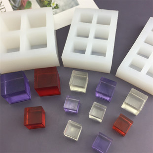 Стерео 8 даже кубов ледяной решетки силиконовые формы ручной работы diy шоколадный торт конфеты гипс капель клеевой свечи