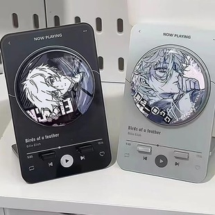 Acrylic Creative Rotary Animation Surrounding Millet Fans Badge Music nfc Stand Holder Ornaments