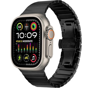 Официальный цвет титана подходит для Apple, часы ремешок iwatch10 Ultra Ball Butterfly Butterfly Butterfly Butterfly Bamboo Festival
