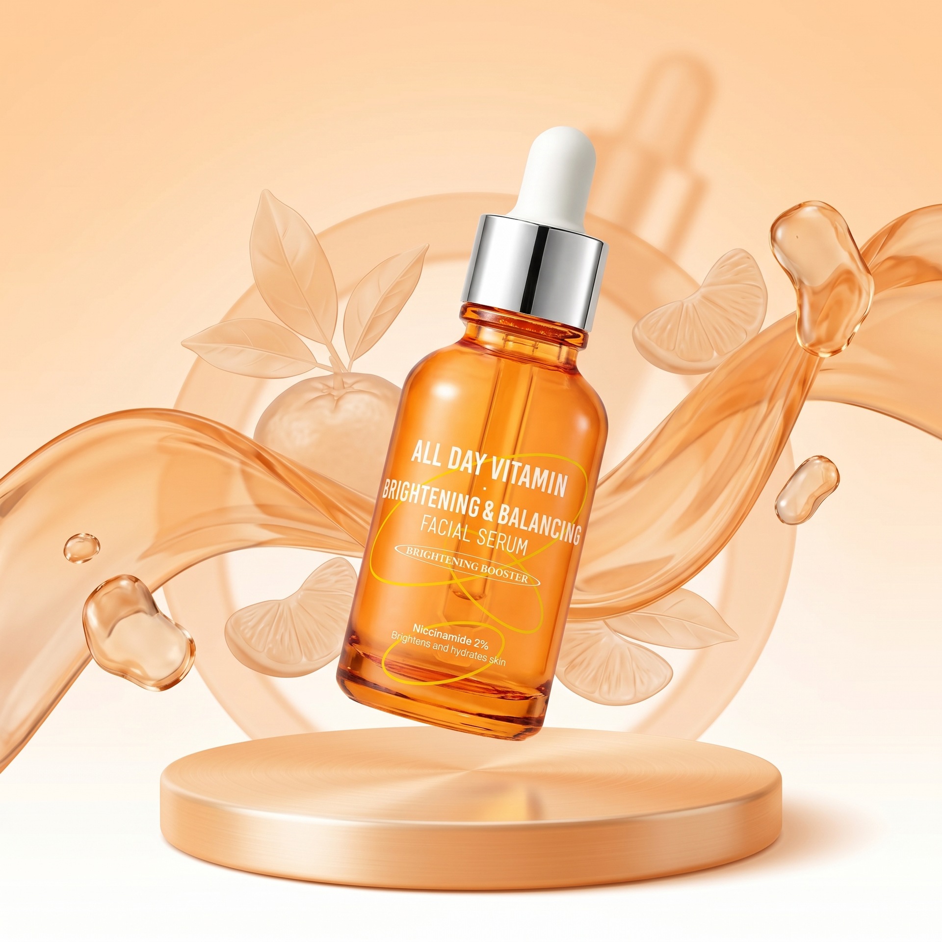 Cross-Border Tk In-Stock Products, New Trends on Amz: Vitamin Brightening Essence, Lightweight and Easily Absorbed for Daily Skincare