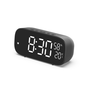 Cross-border new multi-function LED electronic digital clock alarm clock plug-in dual-purpose voice control temperature and humidity fast timing