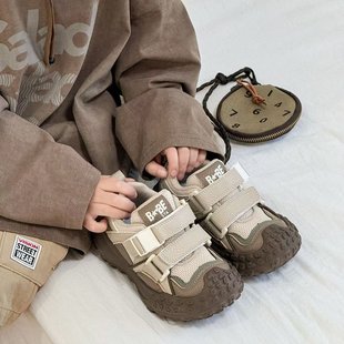 Children's Torre Shoes 2024 Autumn New Boys Mesh Breathable sneaker Velcro Fashion Brand Girls Casual Shoes