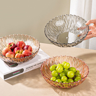 Phnom Penh Light Luxury Fruit Plate Household Living Room Coffee Table Fruit Basket Snacks Candy Pendant Plate Dried Fruit Plate Dim Pot Plate