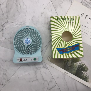 Source factory snowflake USB desktop fan portable rechargeable LED dormitory mini gift wholesale small fan