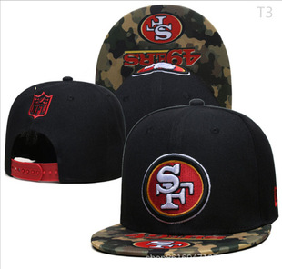 Foreign Trade Baseball Cap 49 People SF European and American Style American Football Trendyy Outdoor Same Style Board Hat Flat Brim Embroidered Hat