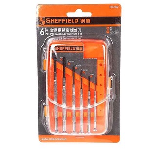 Steel Shield S 037002 6-piece Set of Metal Screwdriver Screwdriver Set Clock Computer Small Screwdriver Micro Screwdriver