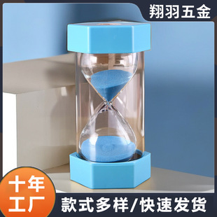 Hexagon anti-fall hourglass timer ornaments home desktop decoration hourglass ornaments 1-60 minutes countdown gift
