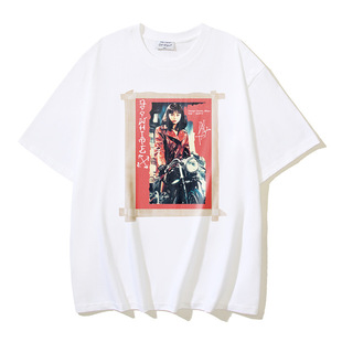 2024 summer new European and American fashion brand OW Bulls basketball NBA short sleeve men and women couples plus size loose T-shirt wholesale