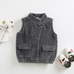 Boys' 2019 new autumn clothing Korean style girls' Korean style 1-3 years old 4 children's clothing Western style vest baby vest spring and autumn