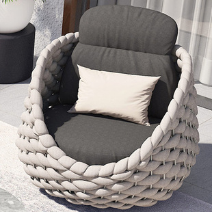 Factory Custom Outdoor Rope Sofa Sofa Chair Three-piece Set Combination Rattan Outdoor Sofa Courtyard Furniture
