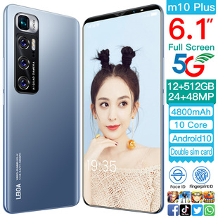 Трансграничная электронной коммерции AliExpress взрывы оптом m10plus Android смартфон 6,1-дюймовый большой экран телефон низкая цена
