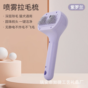 Cross-border Pet Cleaning and Combing Cat Dog Comb Spray Hair Removal and Floating Hair Removal Massage Cleaning and Beauty Household