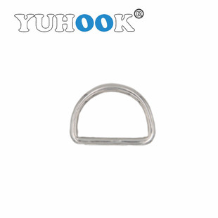 D-ring 316 Stainless Steel D-ring Metal Iron Wire Seamless Semicircle D Ring