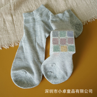 Summer socks ultra-thin breathable mesh medium and large children's socks plus size white student socks thin wholesale New