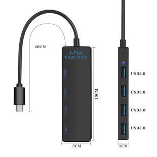 Usb3.0HUB4 Extender концентратор type-c разъем один перетаскиватель