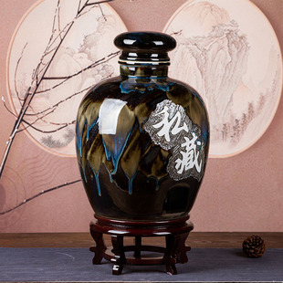 Jingdezhen Ceramic Hand-carved Wine Jar Storage Jar 10kg 20kg 30kg 50kg 100kg Private Wine Jar