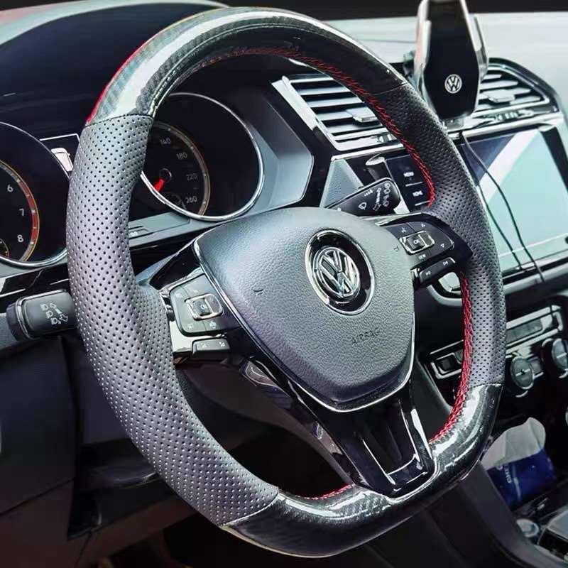 Volkswagen Lavida rul qopqog'i, haqiqiy charm, qo'lda tikilgan, Tiguan L, Tharu, Santana, Sagitar, Lamando, Magotan, Tayron, Bora