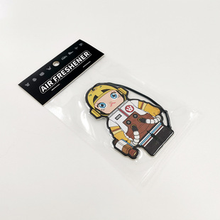 Fashion brand cartoon character with card head fragrance piece car aromatherapy piece rearview mirror hanging perfume piece car fragrance