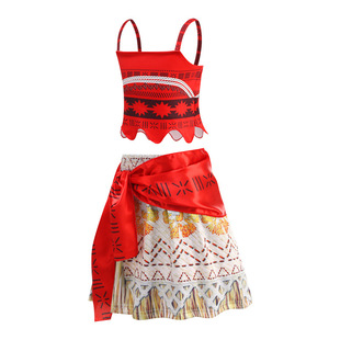 2025 Ocean Wonder Dress Moana Costume Moana Necklace Stage Costume cosplay Princess Dress Two Pieces