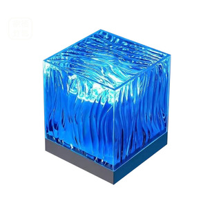 Water pattern nightlight creative bedside flame aurora borealis rotating mood atmosphere lamp dynamic desk lamp bedroom projection lamp