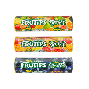 Nestle Fun Full Fruit Gummy Fruit Juice Gummy 60g * 6 Barrel Gummy QQ Candy Children's Leisure Snacks