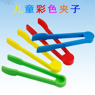 Montessori Clip Enlightenment Color Tweezers Kindergarten Montessori Beads Fine Work Flat Baby Tools Candy Clip