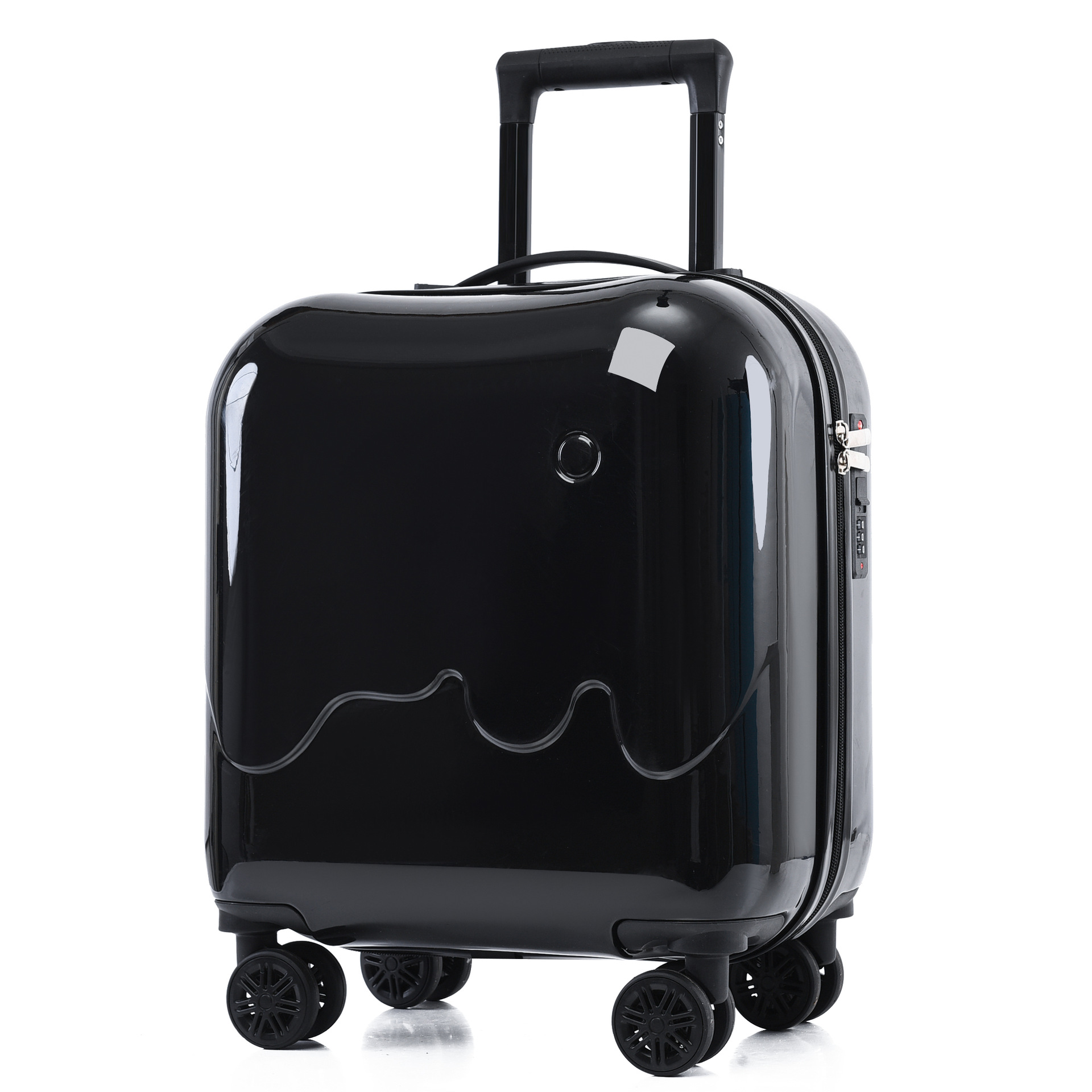Stylish Solid Color Suitcase 18-inch 20-inch Lightweight Carry-on Suitcase Universal Wheel Combination Lock Trolley Case Wholesale