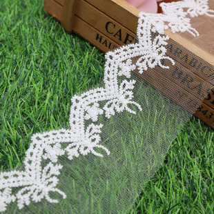 Spot Bow Mesh Lace Milk Silk Lace Textile Intimates Clothing Embroidered Mesh Lace Wholesale