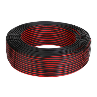 Red and Black Wire Pure Copper Two-core Wire Cable Two-color Parallel Wire Soft and Small Power Cord led Speaker Sheathed Wire