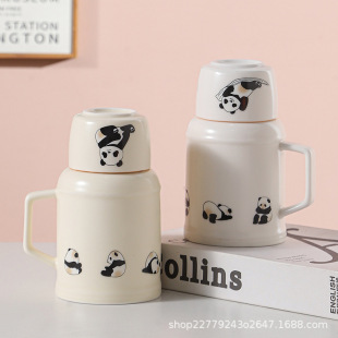 Creative Little Panda Small Warm Kung Fu Tea Set Large Capacity Ceramic Household Office Chinese Style Teapot Stew Teapot