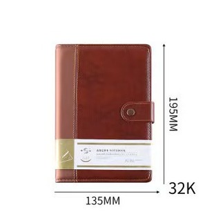 Shenshi Retro Imitation Leather Diary Men's Business Record Book Office Notebook 8718