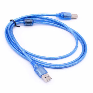 1,5 м прозрачный синий USB высокоскоростной 2,0 Удлинительный кабель между мужчинами и женщинами полностью медный плетеный сетчатый экранирующий кабель для передачи данных с магнитным кольцом